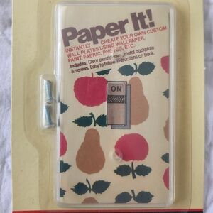 Paper It! Wall Plates Decorative Vintage 1988